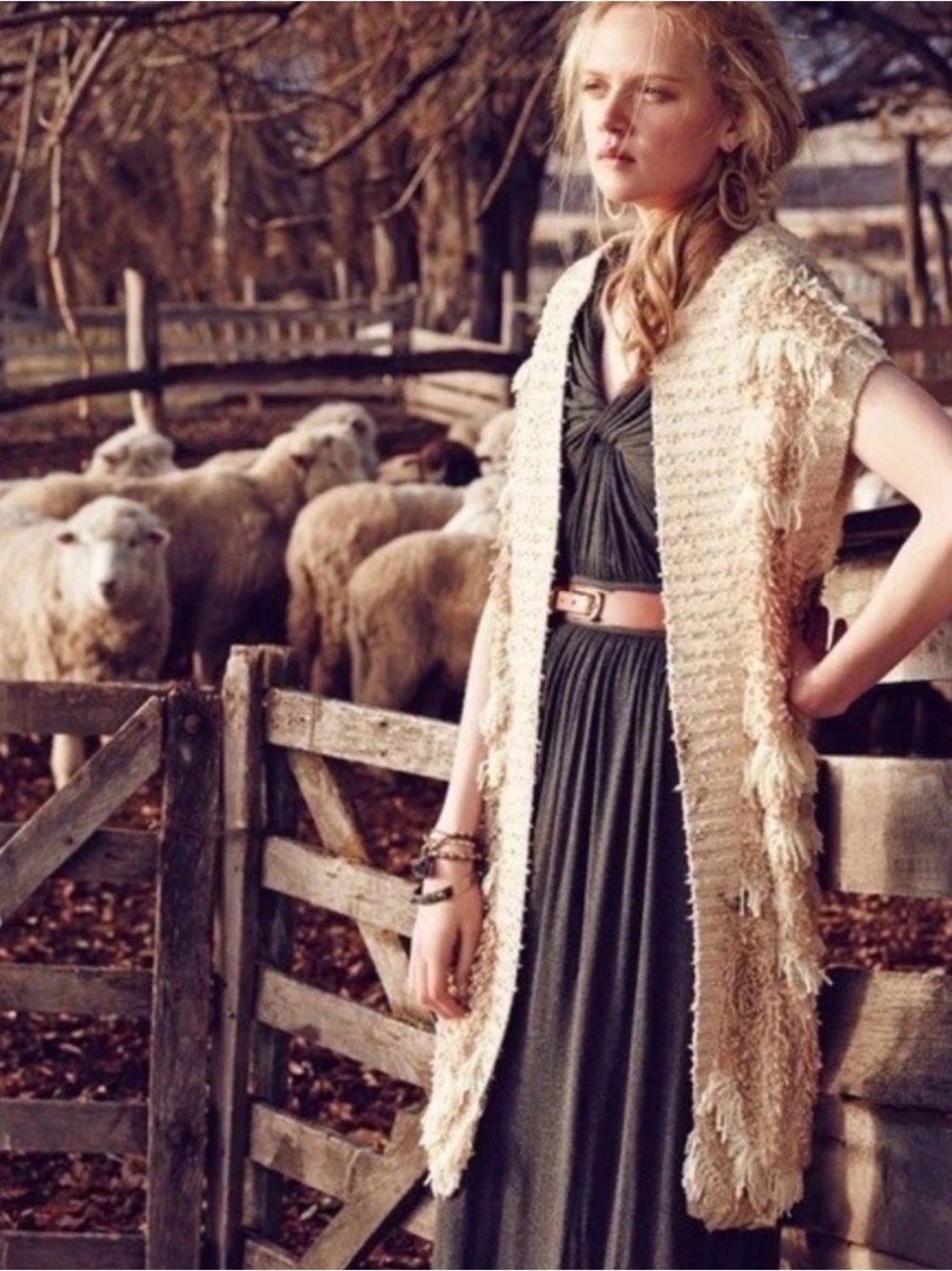Anthropology Moth Quinta Fringe Sweater Vest